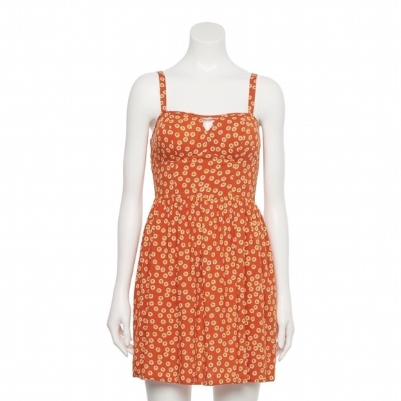 New! Lily Rose Bohemian 70s Ditsy Floral Daisies Smocked Corset Skater Dress - Picture 1 of 10